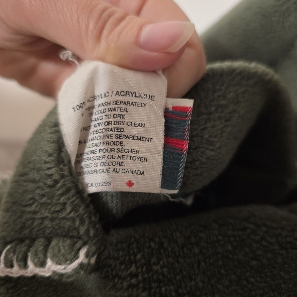 Vtg Quality Goods Canada Winter Nature Heavy Fleece Reversible Coat Jacket M/L - Picture 15 of 16